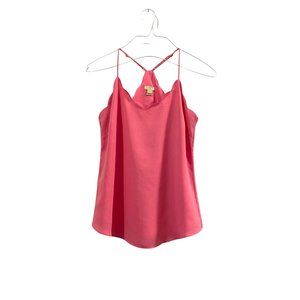 J. Crew Scalloped Pink Halter Cami/Tank Top
